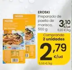 Eroski Eroski - preparado de paella de marisco oferta