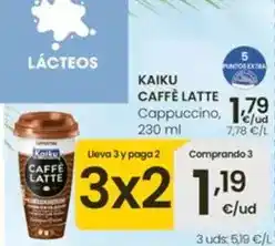 Eroski Kaiku - caffe latte cappuccino oferta