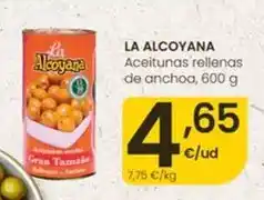 Eroski La alcoyana - aceitunas rellenas de anchoa oferta