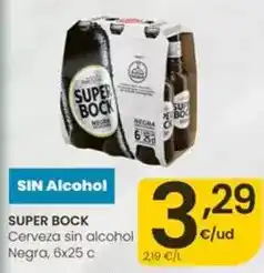 Eroski Super bock - cerveza sin alcohol negra oferta