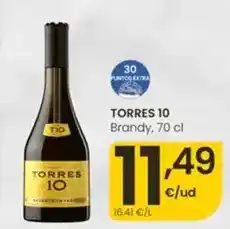 Eroski Torres - 10 brandy oferta