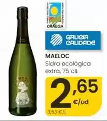 Eroski Maeloc - sidra ecologica extra oferta