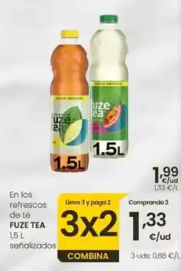 Eroski Fuze tea - en los refrescos de te oferta