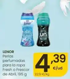Eroski Lenor - perlas perfumadas para la ropa fresh o frescor de abri oferta