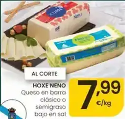 Eroski Hoxe - neno queso en barra clasico o semigrasa bajo en sal oferta