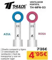 Dynos Informática Thulos - ventilador portátil th-mfn-03 oferta