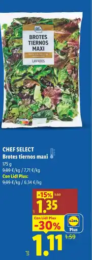 Lidl CHEF SELECT Brotes tiernos maxi oferta
