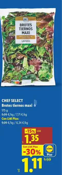 Lidl CHEF SELECT Brotes tiernos maxi oferta