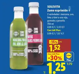 Lidl SOLEVITA Zumo exprimido oferta