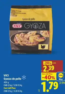 Lidl VICI Gyozas de pollo oferta