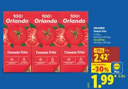Lidl ORLANDO Tomate frito oferta