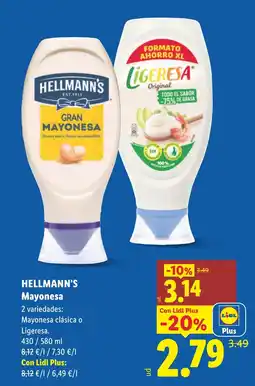 Lidl HELLMANN'S Mayonesa oferta