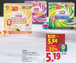 Lidl FORMIL Detergente en cápsulas oferta