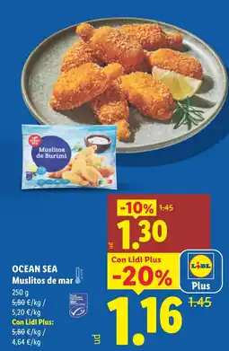 Lidl OCEAN SEA Muslitos de mar oferta