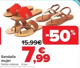 Carrefour Sandalia mujer oferta