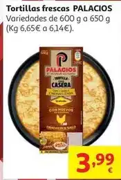 Alcampo Tortilla ceb caramelizada palacios 600 g oferta