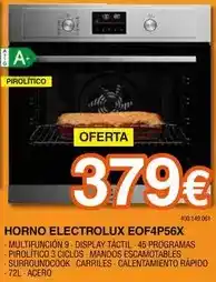 Electrolux - horno piroliticó eof4p56x