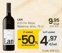 Eroski Lan - d.o.ca. rioja, reserva, tinto oferta