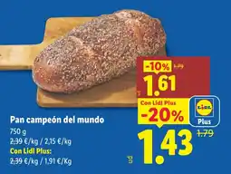 Lidl Pan campeón del mundo oferta