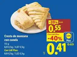 Lidl Cresta de manzana con canela oferta