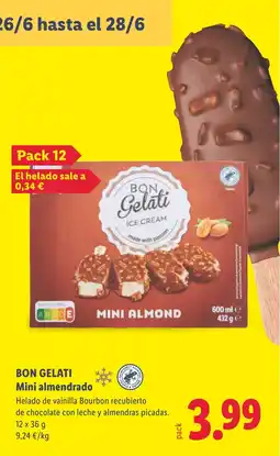 Lidl BON GELATI Mini almendrado oferta
