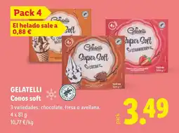 Lidl GELATELLI Conos soft oferta