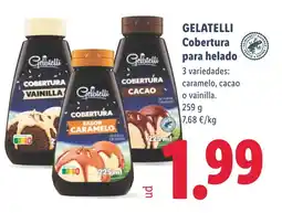 Lidl GELATELLI Cobertura para helado oferta