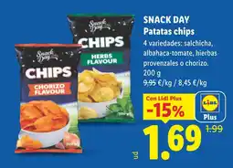 Lidl SNACK DAY Patatas chips oferta
