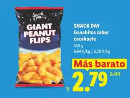 Lidl SNACK DAY Ganchitos sabor cacahuete oferta