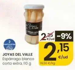 Eroski Joyas del valle - esparrago blanco corto extra oferta