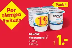 Lidl DANONE Yogur natural oferta