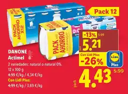 Lidl DANONE Actimel oferta