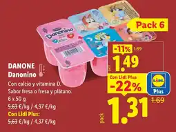 Lidl DANONE Danonino oferta