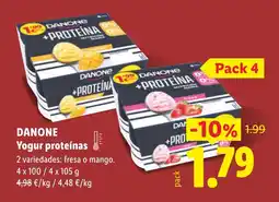 Lidl DANONE Yogur proteínas oferta