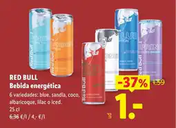Lidl RED BULL Bebida energética oferta