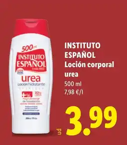 Lidl INSTITUTO ESPAÑOL Loción corporal urea oferta