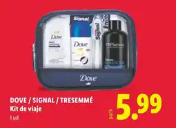 Lidl DOVE/SIGNAL/TRESEMMÉ Kit de viaje oferta
