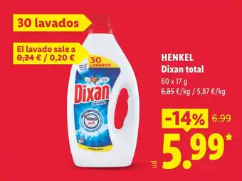 Lidl HENKEL Dixan total oferta