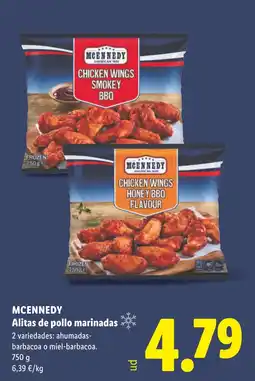 Lidl MCENNEDY Alitas de pollo marinadas oferta