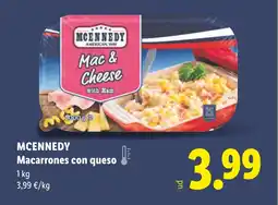 Lidl MCENNEDY Macarrones con queso oferta