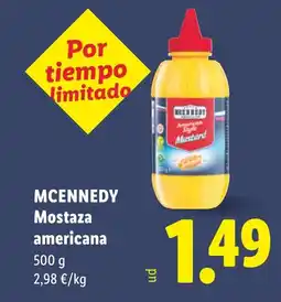 Lidl MCENNEDY Mostaza americana oferta