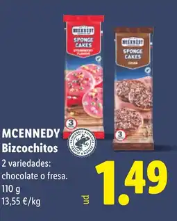 Lidl MCENNEDY Bizcochitos oferta