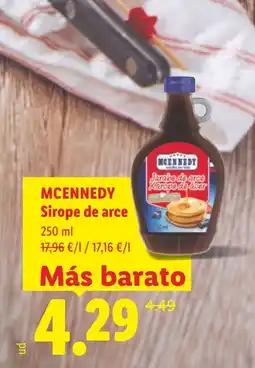 Lidl MCENNEDY Sirope de arce oferta