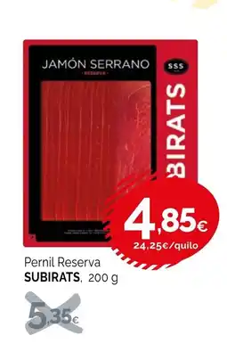 Condis SUBIRATS Pernil Reserva oferta