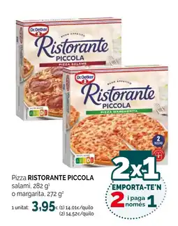 Condis RISTORANTE Pizza salami oferta