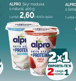 Condis ALPRO, Skyr maduixa o natural oferta
