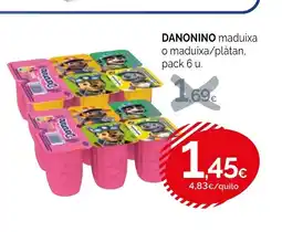 Condis DANONINO maduixa o maduixa/plàtan oferta