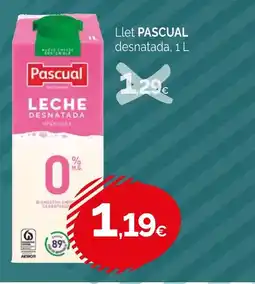 Condis PASCUAL Llet desnatada oferta