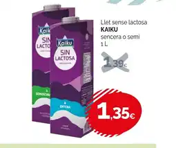 Condis KAIKU Llet sense lactosa sencera o semi oferta
