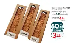 Condis TRIBÓ Coca de pasta de full xocolata, crema o cabell d'àngel oferta